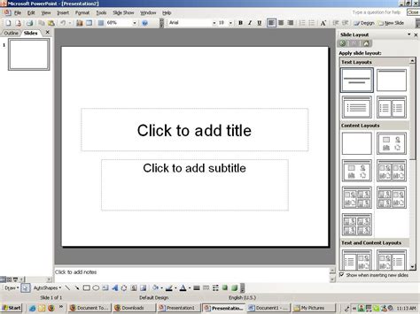 how to create presentation in ms powerpoint