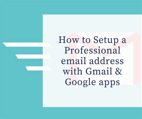 how to create professional gmail address