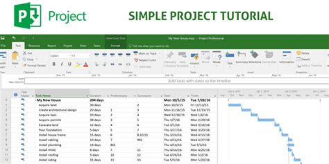 how to create project in microsoft project