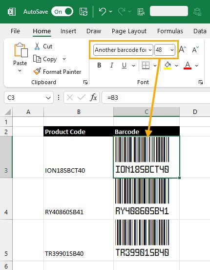 how to create qr code and barcode in ms excel 2013