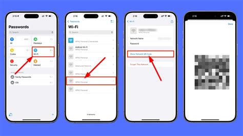 how to create qr code to share wifi iphone