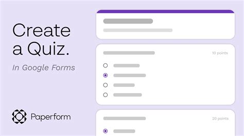 how to create quiz in google form