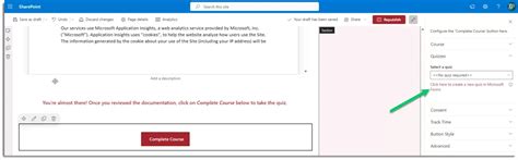 how to create quiz in sharepoint