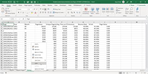 how to create report from data in excel