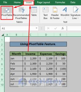 how to create report from excel table