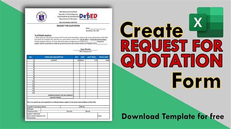 how to create request form in excel