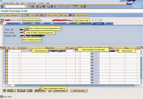 how to create return delivery for purchase order in sap