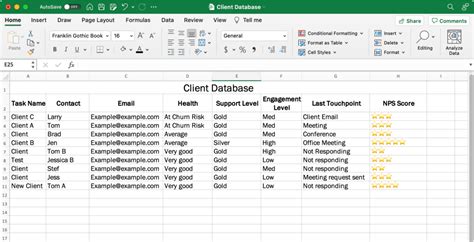 how to create sample data in excel