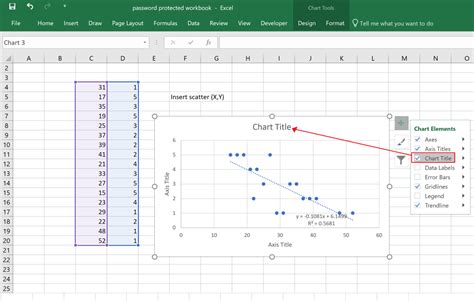 how to create scatter diagram excel