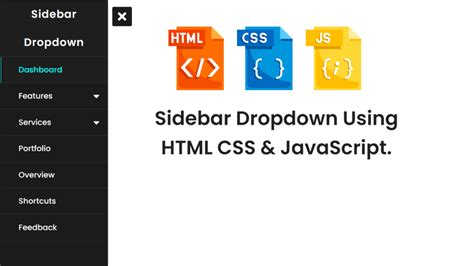how to create sidebar in html