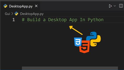 how to create simple desktop application in python