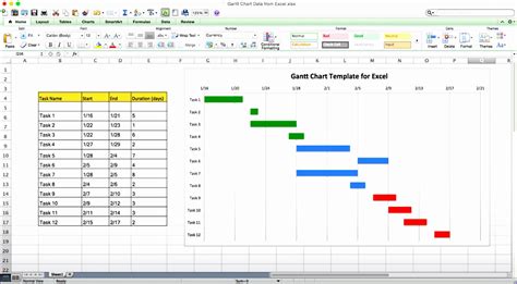 how to create simple gantt chart in excel