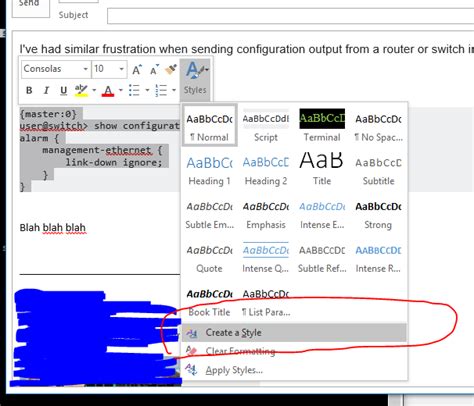 how to create snippets in outlook