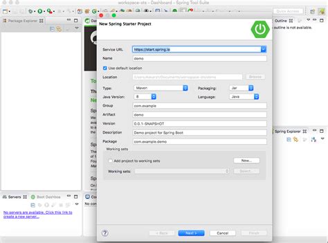 how to create spring boot project in sts using maven step by step