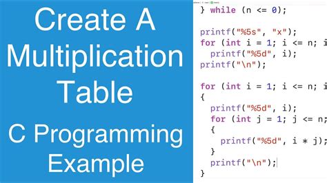 how to create table in c programming language