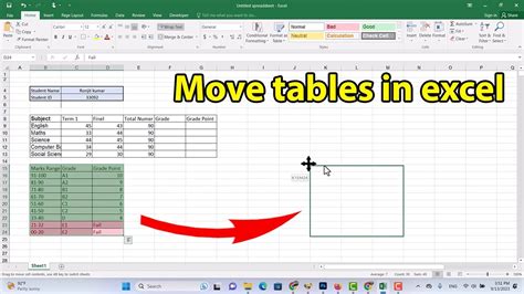 how to create table in excel without changing format