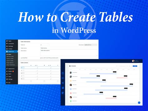 how to create table in wordpress plugin