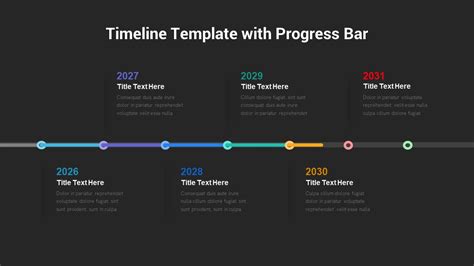 how to create timeline bar chart in powerpoint