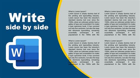 how to create two text boxes side by side in word
