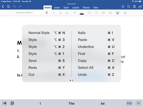 how to create typing shortcuts in word