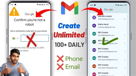 how to create unlimited gmail account without phone number verification 2021