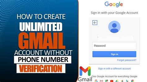 how to create unlimited gmail accounts without phone number verification