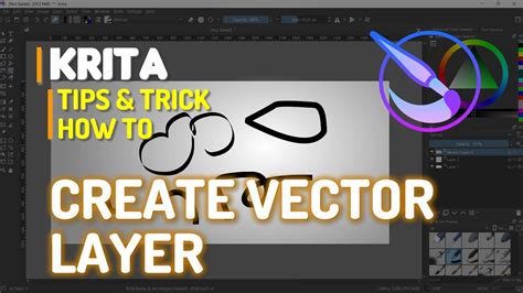 how to create vector art in krita