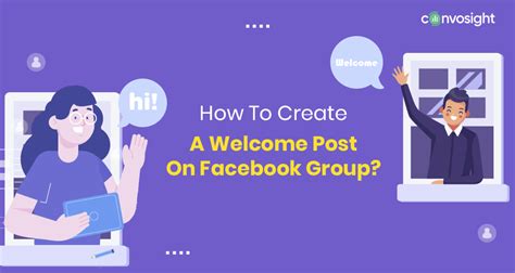 how to create welcome post on facebook page