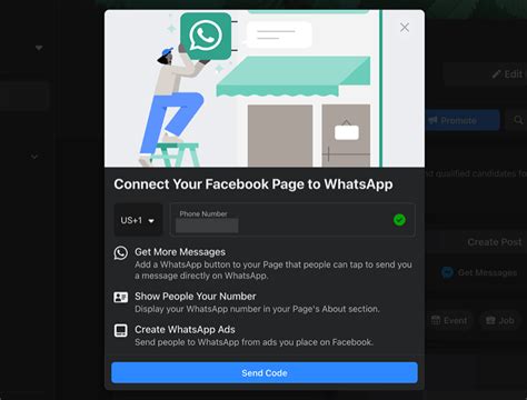 how to create whatsapp link in facebook post