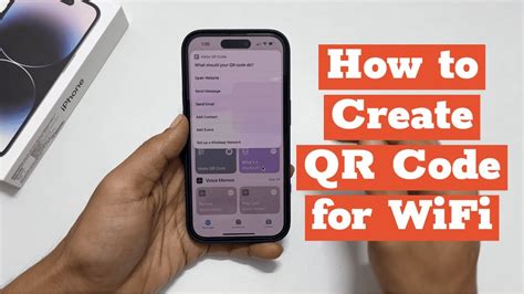 how to create wifi qr code in iphone