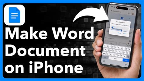 how to create word document on phone