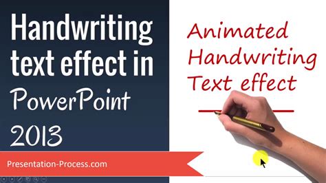 how to create writing effect in powerpoint