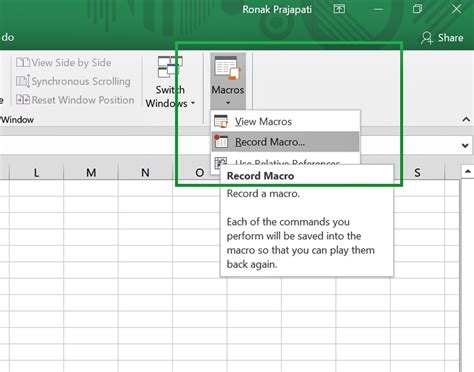 how to create your own macro in excel