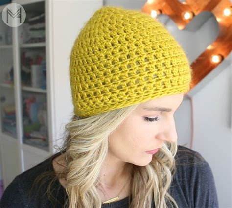 how to crochet a basic beanie