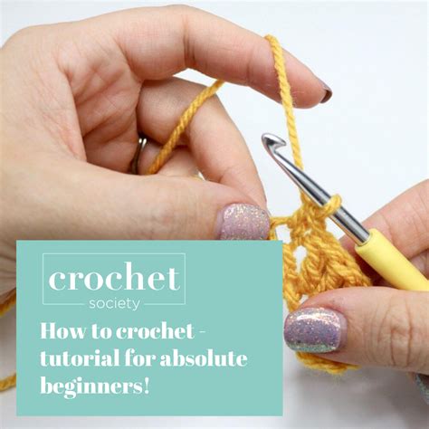how to crochet for absolute beginners