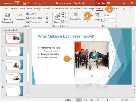 how to crop background image in ppt