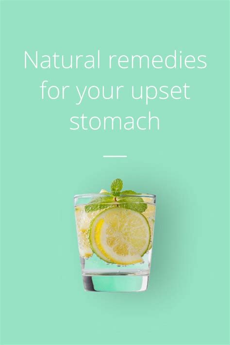 how to cure an upset stomach after drinking