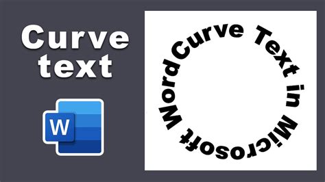 how to curve words in word 2016