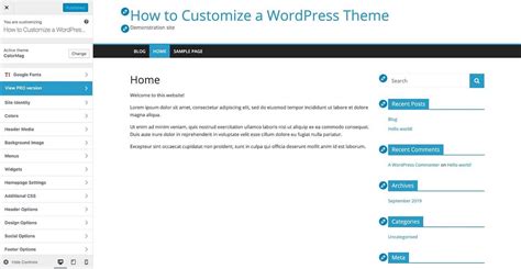 how to customize blog page in wordpress
