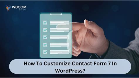 how to customize contact form 7 in wordpress