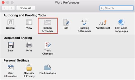 how to customize quick access toolbar in excel mac