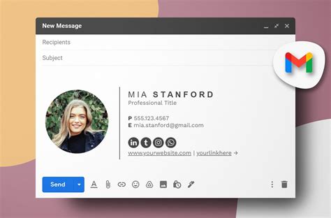 how to customize signature in gmail