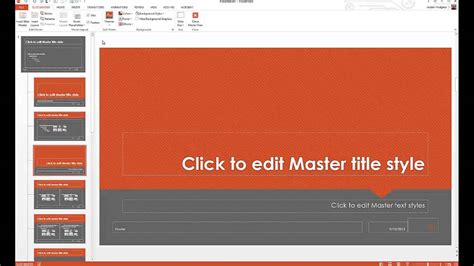 how to customize slide template in powerpoint