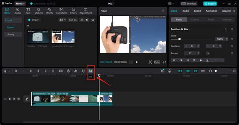 how to cut a clip in capcut desktop