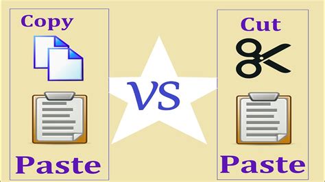 how to cut and copy in computer