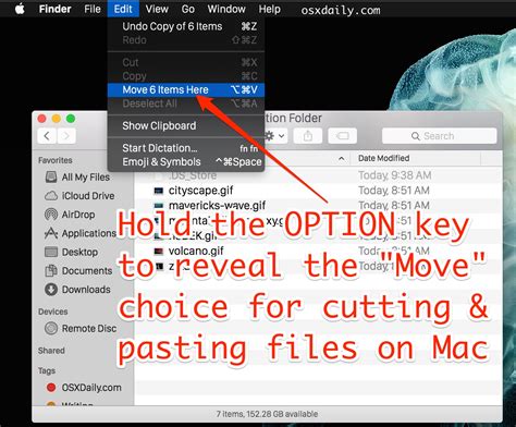 how to cut and paste on a mac computer