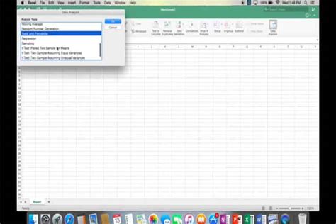 how to data analysis in excel mac