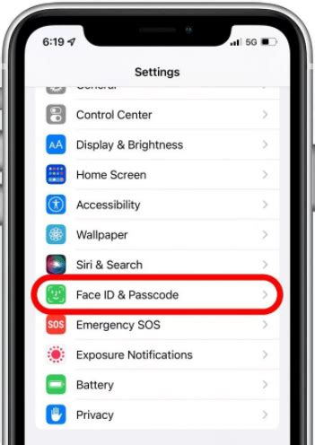 how to deactivate face recognition on iphone