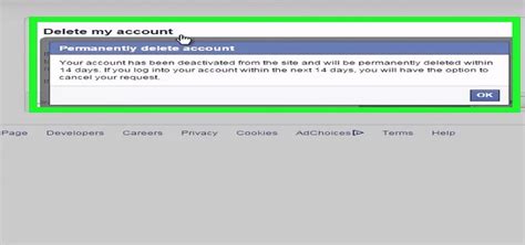 how to deactivate facebook account permanently immediately in mobile