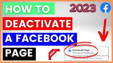 how to deactivate facebook on webpage